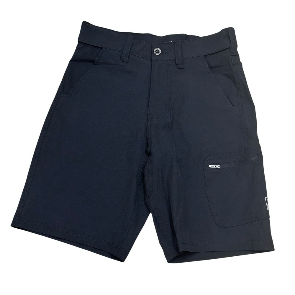 Huk Fishing Mens Size S Next Level 10.5" Shorts Black Outdoor Quick Dry‎ Sports